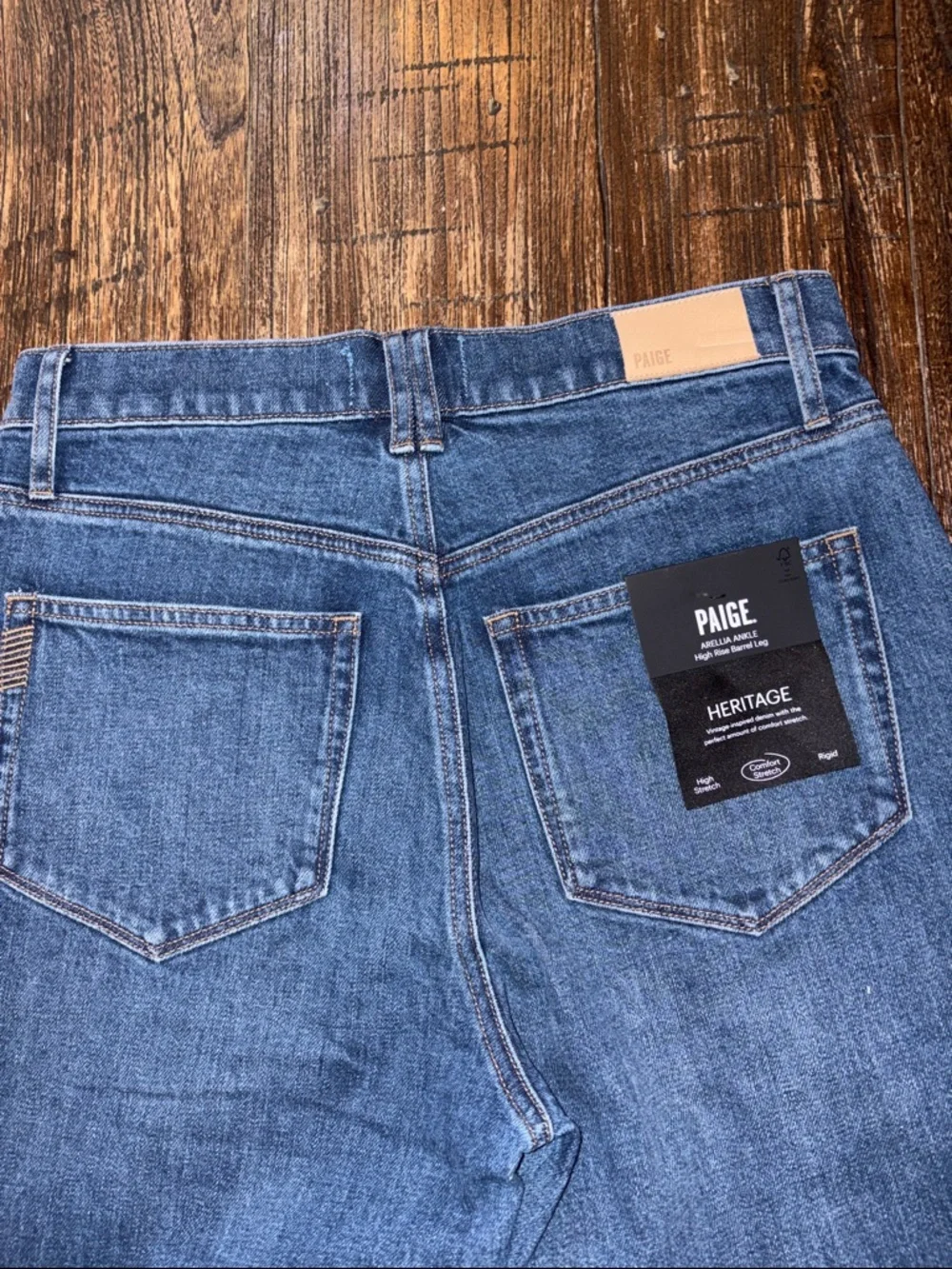PAIGE Arellia Ankle Barrel Leg Jeans in Paradox Size 28 NWT - Picture 7 of 10